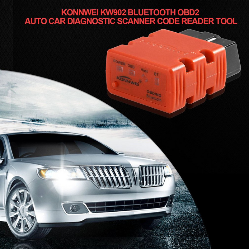 HOT Styling KW902 ELM327 Συμβατό με Blurtooth OBD2 Διαγνωστικός ανιχνευτής ανιχνευτή σφαλμάτων αυτοκινήτου Διασύνδεση OBDII Hot