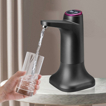 Електрическа помпа за бутилки за вода с основа USB диспенсер за вода Преносим автоматичен дозатор за бутилки с кофа с водна помпа
