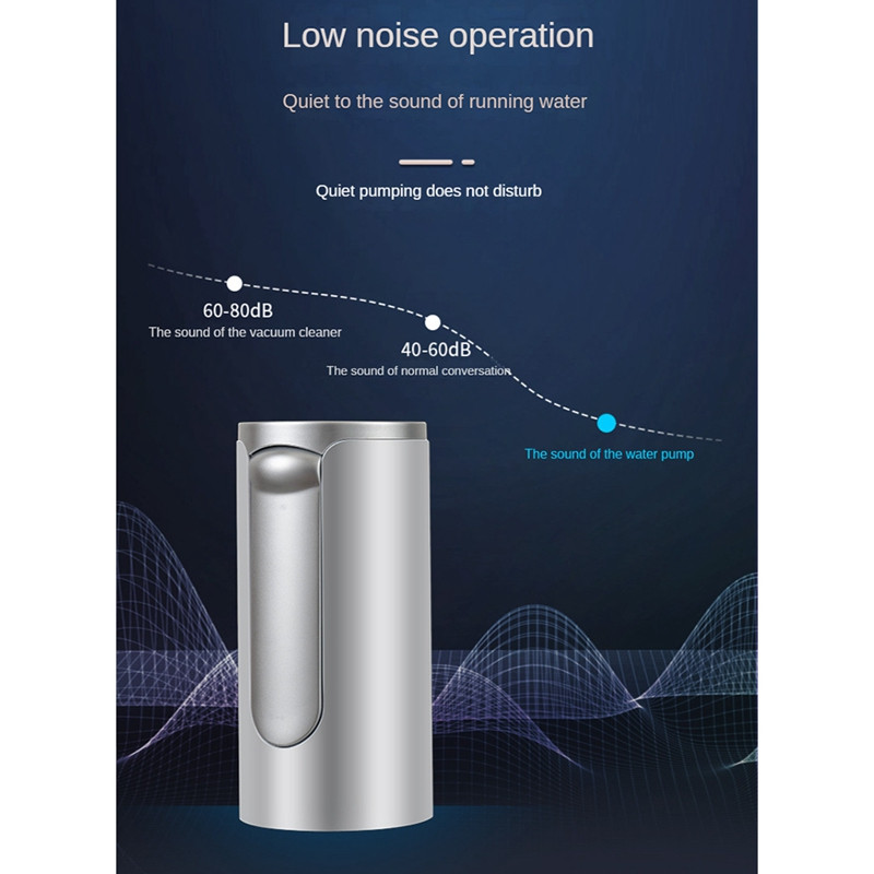 Vízpalack szivattyú háztartási USB elektromos összecsukható vízszívó készülék vízadagoló vízszivattyú 5 gallonos palackhoz