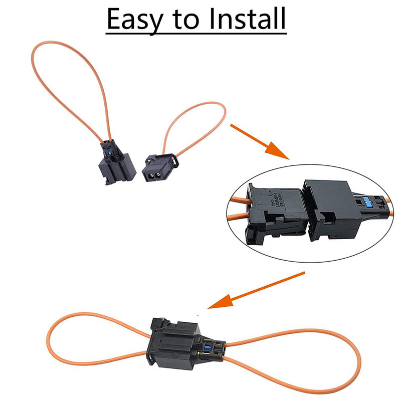 Dauguma šviesolaidinės optinės kilpos aplinkkelio moteriško arba vyriško radijo ir garso adapterių, suderinamų su Mercedes BMW Audi Porsche