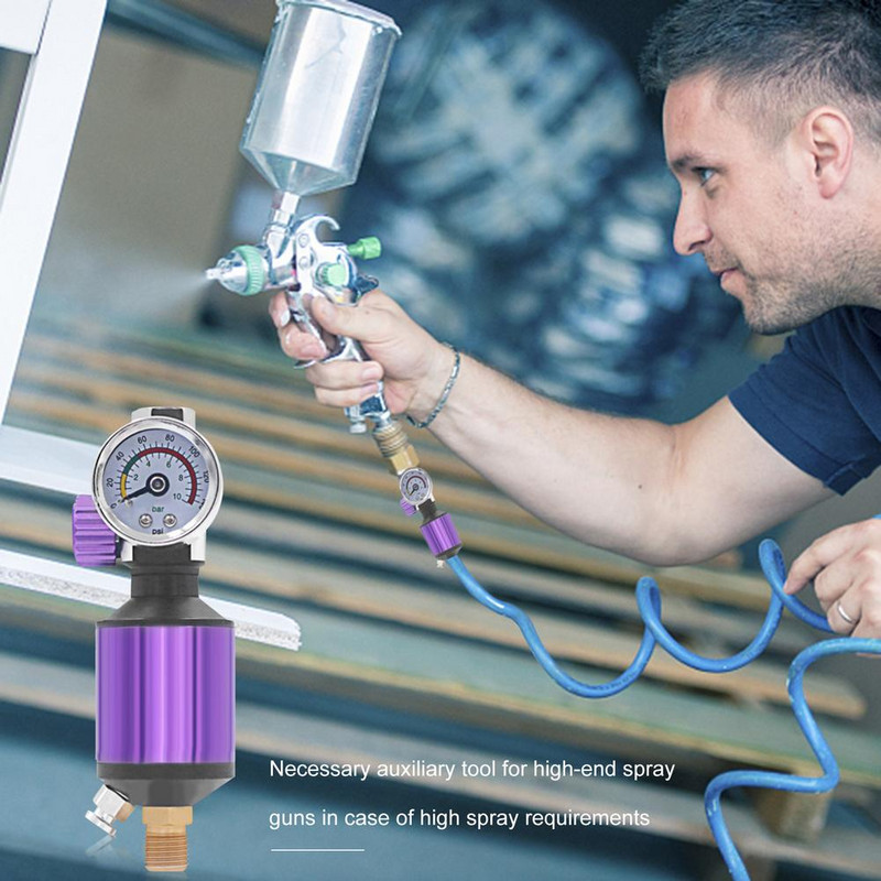 Voda Filter za odvajanje ulja Airbrush Filter za odvajanje vlage za zračni vod Kompresor Priključak 1/4 inča NPT ulaz i izlaz 9