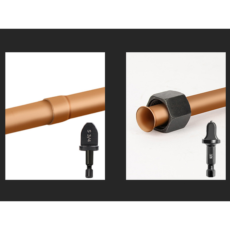 Vamzdžių plėtiklio vario vamzdžio plovimo įrankiai oro kondicionieriui šaldytuvui, išplėtimo perėmimo įrankių rinkinys Trikampio šešiakampio koto remonto rinkinys