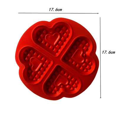 3 vrste Silikonski kalup za vafle Četvrtasti okrugli kalup za pečenje kolača od vafla Muffini za čokoladni kruh Posude za pečenje Kuhinjski pribor