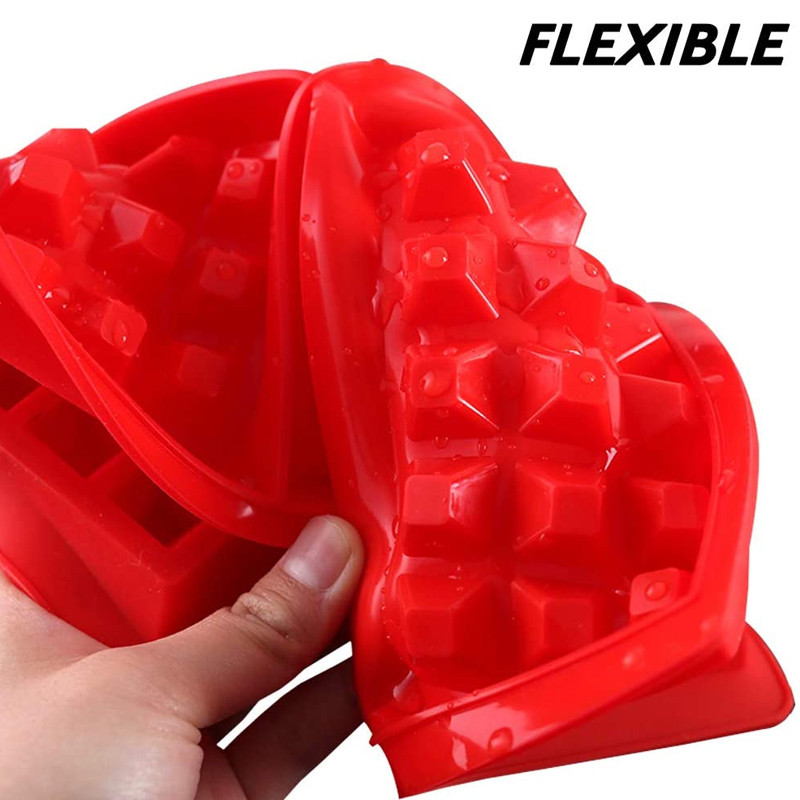 3 vrste Silikonski kalup za vafle Četvrtasti okrugli kalup za pečenje kolača od vafla Muffini za čokoladni kruh Posude za pečenje Kuhinjski pribor