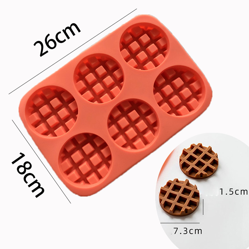Ümmargune silikoon vahvlivorm muffini küpsetusvorm leib šokolaadikoogi kreemi küpsetuspann