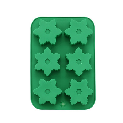 3D božićna tema Silikonska guma Fleksibilni kalup siguran za hranu Glina smola Keramika Candy Fondant Candy Čokoladni kalup za sapun