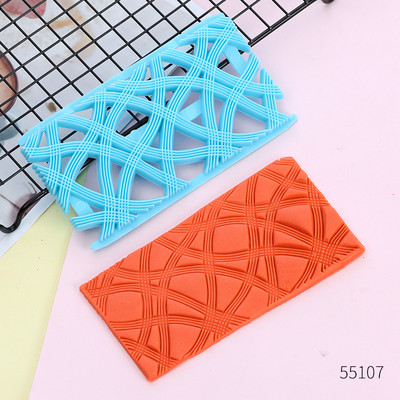 1db/ Quyi dombornyomó forma Cake fondant csokoládé Szív alakú gyémánt szemű virágok Nyomdaforma Torta díszítő eszközök15*8cm