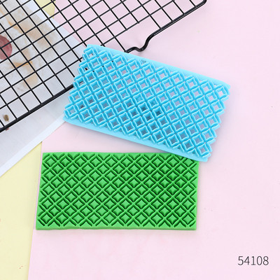 1db/ Quyi dombornyomó forma Cake fondant csokoládé Szív alakú gyémánt szemű virágok Nyomdaforma Torta díszítő eszközök15*8cm