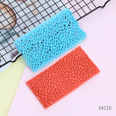 1db/ Quyi dombornyomó forma Cake fondant csokoládé Szív alakú gyémánt szemű virágok Nyomdaforma Torta díszítő eszközök15*8cm