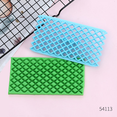 1db/ Quyi dombornyomó forma Cake fondant csokoládé Szív alakú gyémánt szemű virágok Nyomdaforma Torta díszítő eszközök15*8cm