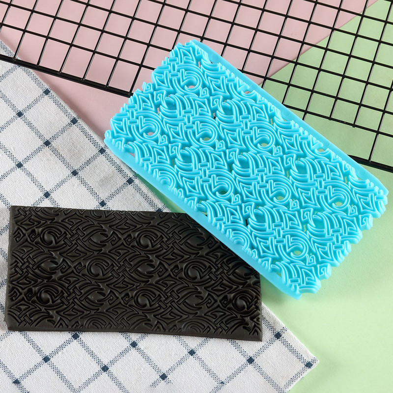 1tk/ Quyi reljeefvorm Kooki fondant šokolaad Südamekujulised teemantteralised lilled Trükivorm Koogikaunistamise tööriistad15*8cm