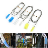 155 cm akvaariumi puhastushari roostevabast terasest painduva painutatud toruga pumbahari vee õhutoru vooliku puhastusvahend kalapaagi tarvikud