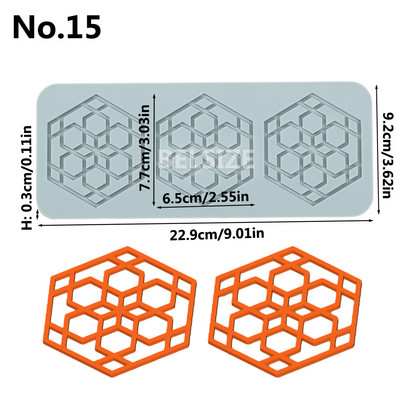 Tortų dekoravimo įrankiai Lapai Gėlių dizainas Sugarcraft Nėriniai Silikoninis Formos Fandant Tortas Nėrinių Kilimėlis Kepimo formų Tešlos priedai