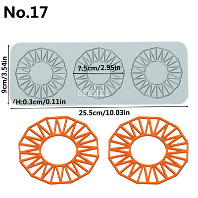 Tortų dekoravimo įrankiai Lapai Gėlių dizainas Sugarcraft Nėriniai Silikoninis Formos Fandant Tortas Nėrinių Kilimėlis Kepimo formų Tešlos priedai