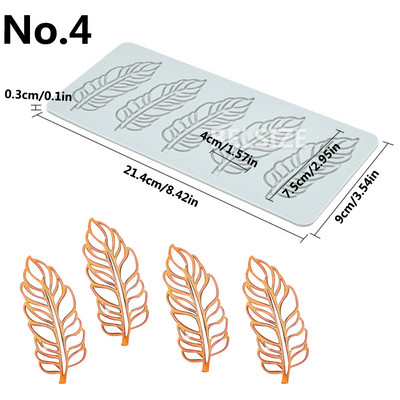 Tortų dekoravimo įrankiai Lapai Gėlių dizainas Sugarcraft Nėriniai Silikoninis Formos Fandant Tortas Nėrinių Kilimėlis Kepimo formų Tešlos priedai