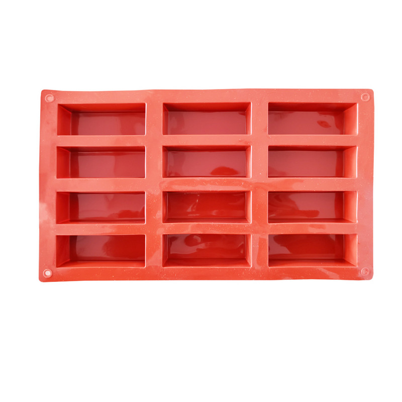 12 ertmių silikoninių baltymų batonėlių Formos stačiakampis Granola batonėlis kepimo priemonė Forma silikoninė forma prancūziško pyrago formavimo deserto įrankis