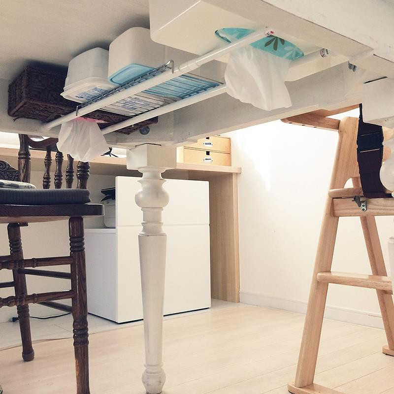 Τηλεσκοπικός γάντζος ράβδων πολλαπλών χρήσεων Γάντζος τεσσάρων νυχιών Κουρτινόξυλο μπάνιου Κουρτινόξυλο Αποθήκευση κουζίνας Φινίρισμα λευκό μαύρο ξύλο ροζ κόκκος