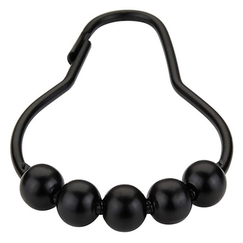 12 tk dušikardina konksud rõngad roostekindel metallist sile vannitoa jaoks SP99