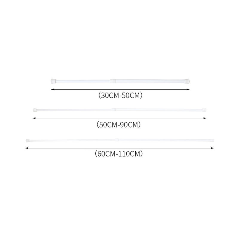 1PC 30-110cm Tije extensibile pentru perdele de duș agățate pentru baie Umeraș pentru tije telescopice reglabile pentru accesoriul dulapului de perdele