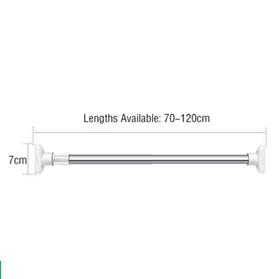 Teleskooprõivaste varras, löögivaba reguleeritav dušikardinapuu ja tarvikud pikendatav roostevabast terasest lihtne tugivarras