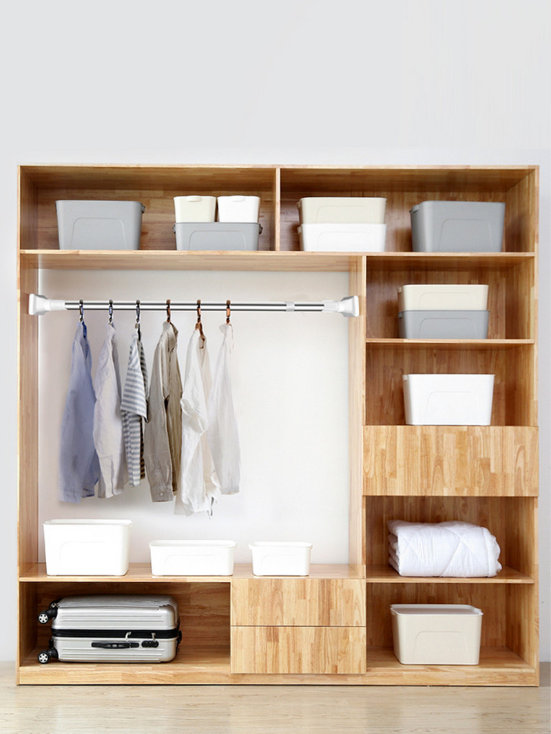 Teleskooprõivaste varras, löögivaba reguleeritav dušikardinapuu ja tarvikud pikendatav roostevabast terasest lihtne tugivarras