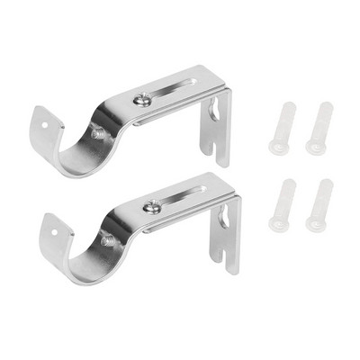 2 tk Tugeva töövõimega kardina reguleeritav kardinapuu kronsteinid praktilised hoidikud kardinaposti tugiklambrid, kvaliteetne 1 komplekt