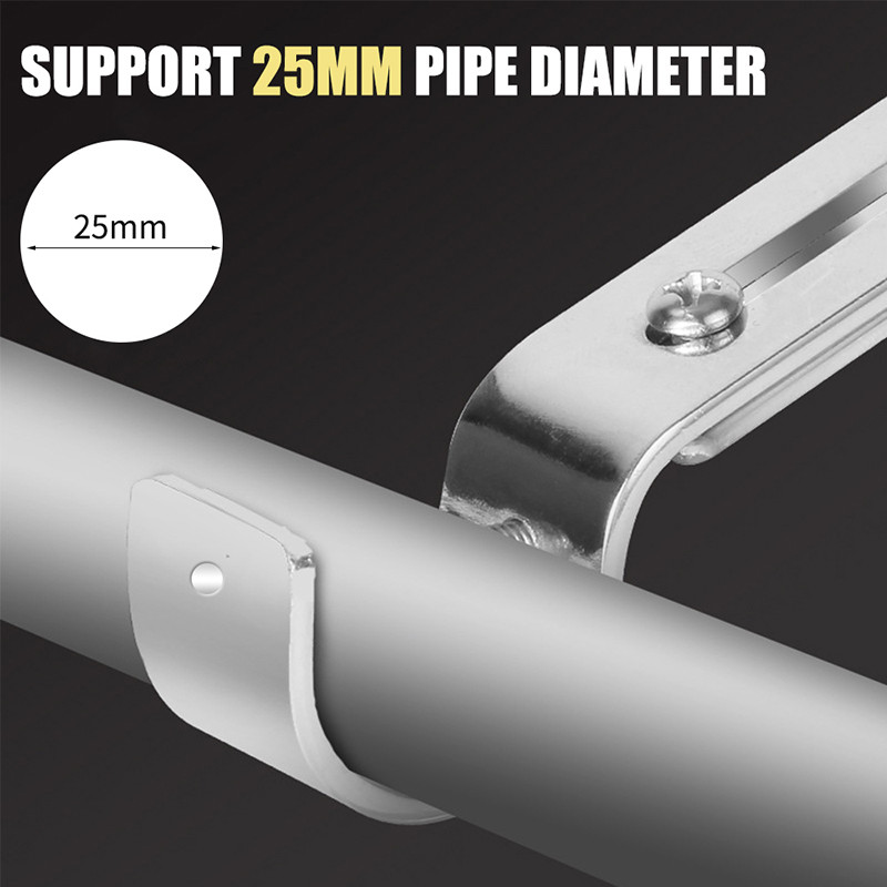 2 tk Tugeva töövõimega kardina reguleeritav kardinapuu kronsteinid praktilised hoidikud kardinaposti tugiklambrid, kvaliteetne 1 komplekt