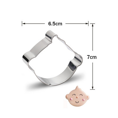 1 kom od nehrđajućeg čelika Baby Shower serije Kalupi za kolačiće Baby Auto T-shirt Rezač za kekse Kalupi za djecu Baby Shower Party DIY pribor