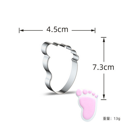 1 kom od nehrđajućeg čelika Baby Shower serije Kalupi za kolačiće Baby Auto T-shirt Rezač za kekse Kalupi za djecu Baby Shower Party DIY pribor