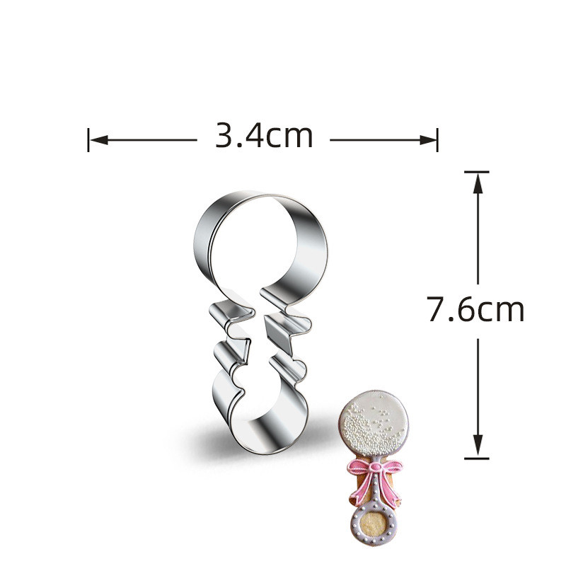 1 kom od nehrđajućeg čelika Baby Shower serije Kalupi za kolačiće Baby Auto T-shirt Rezač za kekse Kalupi za djecu Baby Shower Party DIY pribor