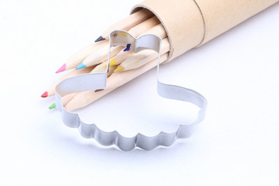 5 stílus Rozsdamentes acél esküvői női ruha Süteményvágók Fondant Keksz Vágók Eszközök Dekorációk