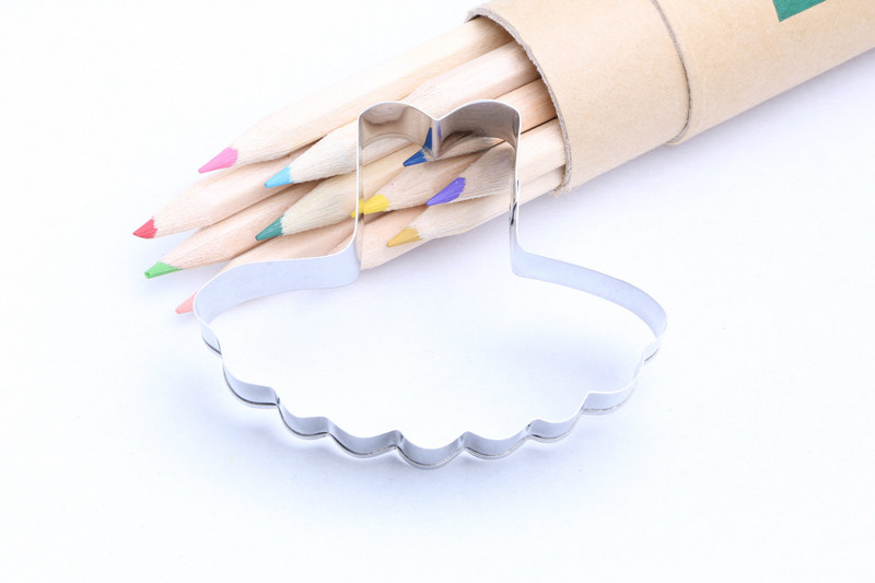 5 stílus Rozsdamentes acél esküvői női ruha Süteményvágók Fondant Keksz Vágók Eszközök Dekorációk