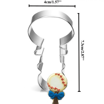 Odjeća za bebe Boca Zvečka Hlače Igračka Rezač za kekse od nehrđajućeg čelika zabava Kalup za kekse Fondant torta Dekoracija kolača Prekrivač za kolače