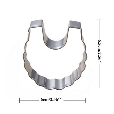 Odjeća za bebe Boca Zvečka Hlače Igračka Rezač za kekse od nehrđajućeg čelika zabava Kalup za kekse Fondant torta Dekoracija kolača Prekrivač za kolače