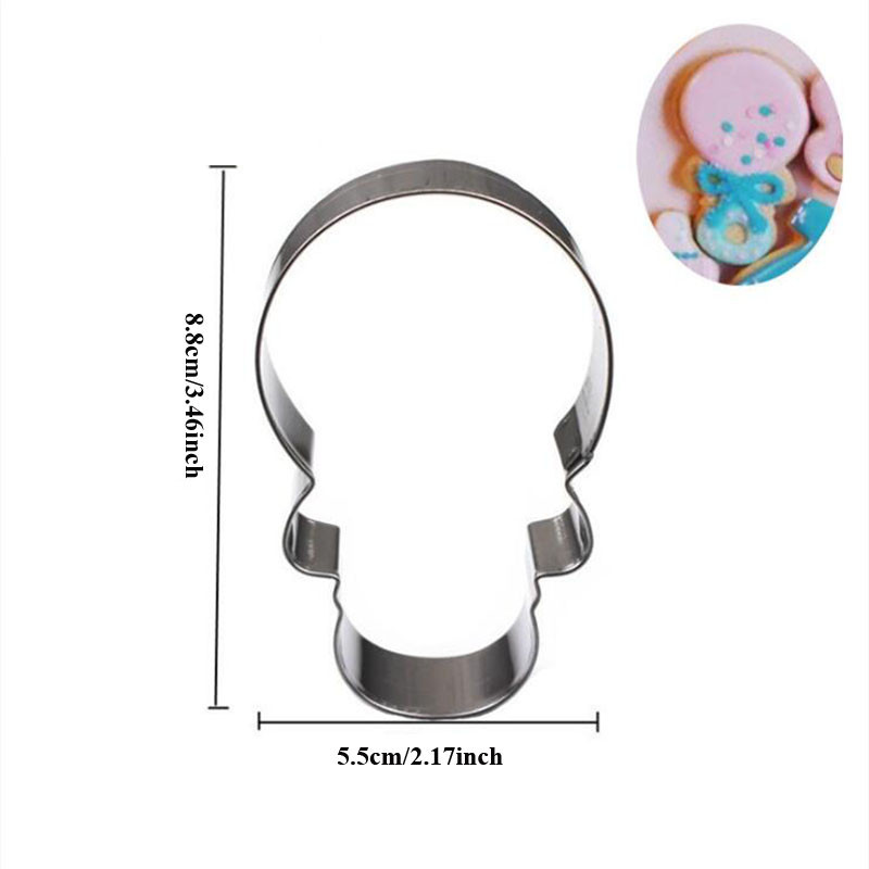 Odjeća za bebe Boca Zvečka Hlače Igračka Rezač za kekse od nehrđajućeg čelika zabava Kalup za kekse Fondant torta Dekoracija kolača Prekrivač za kolače