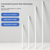 Bijela boja, neperforirana teleskopska šipka Kuhinjski odvodni ormarić za cipele Slojevita šipka Kupaonska šipka za zavjese Spojnica Kuka Potporni okvir