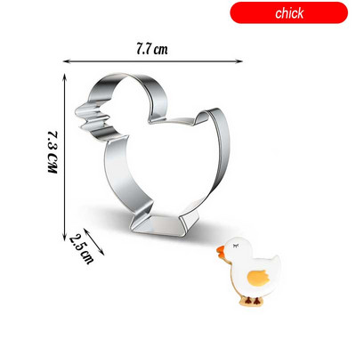 Animacinių filmų triušių augalas nerūdijančio plieno sausainių formelės sausainių pjaustyklės formelės „pasidaryk pats“ fondant pyragaičių dekoravimo kepimo įrankiai