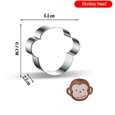 Animacinių filmų triušių augalas nerūdijančio plieno sausainių formelės sausainių pjaustyklės formelės „pasidaryk pats“ fondant pyragaičių dekoravimo kepimo įrankiai