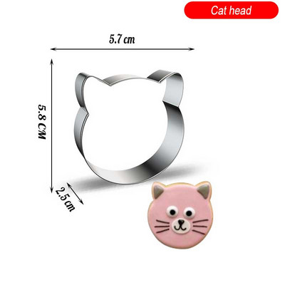 Animacinių filmų triušių augalas nerūdijančio plieno sausainių formelės sausainių pjaustyklės formelės „pasidaryk pats“ fondant pyragaičių dekoravimo kepimo įrankiai