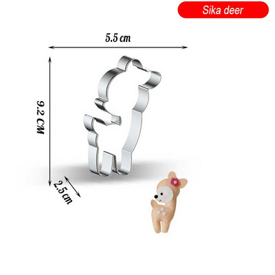 Animacinių filmų triušių augalas nerūdijančio plieno sausainių formelės sausainių pjaustyklės formelės „pasidaryk pats“ fondant pyragaičių dekoravimo kepimo įrankiai