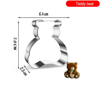 Animacinių filmų triušių augalas nerūdijančio plieno sausainių formelės sausainių pjaustyklės formelės „pasidaryk pats“ fondant pyragaičių dekoravimo kepimo įrankiai