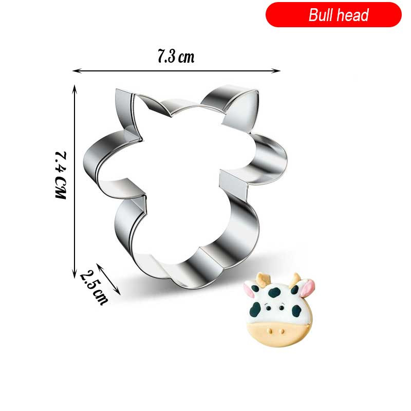 Animacinių filmų triušių augalas nerūdijančio plieno sausainių formelės sausainių pjaustyklės formelės „pasidaryk pats“ fondant pyragaičių dekoravimo kepimo įrankiai