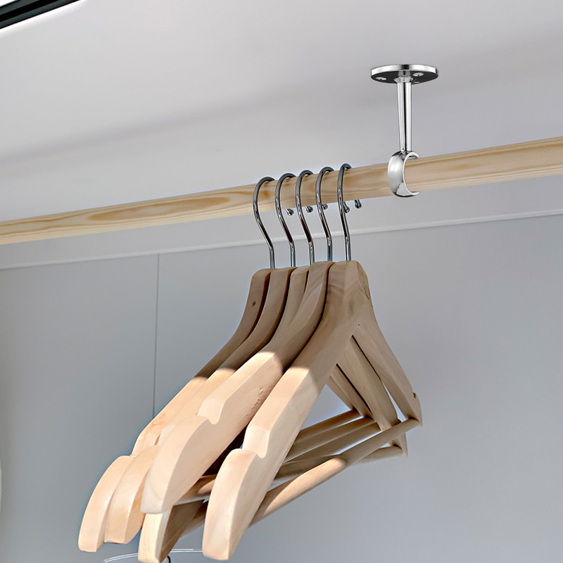 Nosač šine za ormar, cijev, šipka za ormar, vješalice, nosač, cijev za ormar, metalni stalak, držač, prirubnica za vješanje odjeće, utičnica