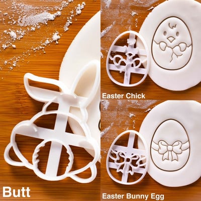 1-3 tk lihavõtteküpsise lõikur kondiitritooted lihavõttejänku jänku küpsisevormid köögitarvikud küpsetustööriist lastele kingitus lihavõttepühade kaunistus