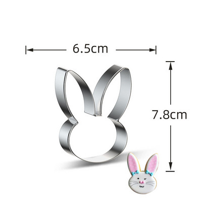 1 tk roostevabast terasest lilleküpsisevormi tulbiküpsiste lõikurid küpsetustööriistad rõõmsate lihavõttepühade kevadpeo jaoks isetegemise küpsisetarvikud