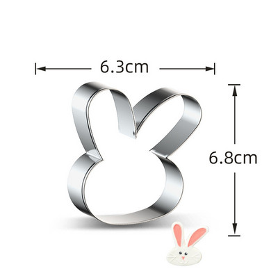 1 tk roostevabast terasest lilleküpsisevormi tulbiküpsiste lõikurid küpsetustööriistad rõõmsate lihavõttepühade kevadpeo jaoks isetegemise küpsisetarvikud