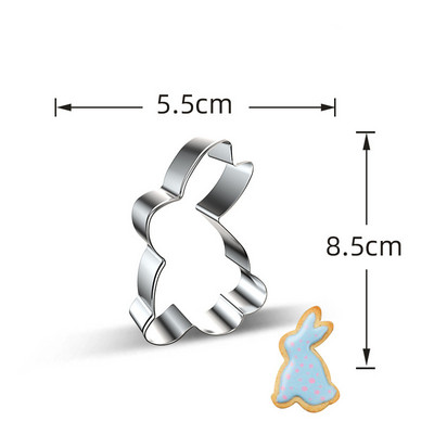 1 tk roostevabast terasest lilleküpsisevormi tulbiküpsiste lõikurid küpsetustööriistad rõõmsate lihavõttepühade kevadpeo jaoks isetegemise küpsisetarvikud