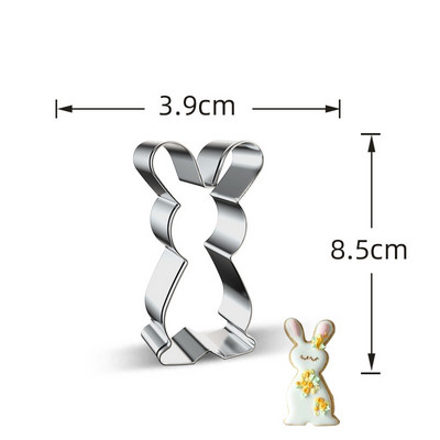 1 tk roostevabast terasest lilleküpsisevormi tulbiküpsiste lõikurid küpsetustööriistad rõõmsate lihavõttepühade kevadpeo jaoks isetegemise küpsisetarvikud