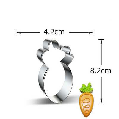 1 tk roostevabast terasest lilleküpsisevormi tulbiküpsiste lõikurid küpsetustööriistad rõõmsate lihavõttepühade kevadpeo jaoks isetegemise küpsisetarvikud