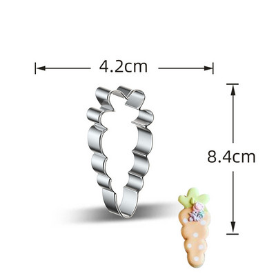 1 tk roostevabast terasest lilleküpsisevormi tulbiküpsiste lõikurid küpsetustööriistad rõõmsate lihavõttepühade kevadpeo jaoks isetegemise küpsisetarvikud